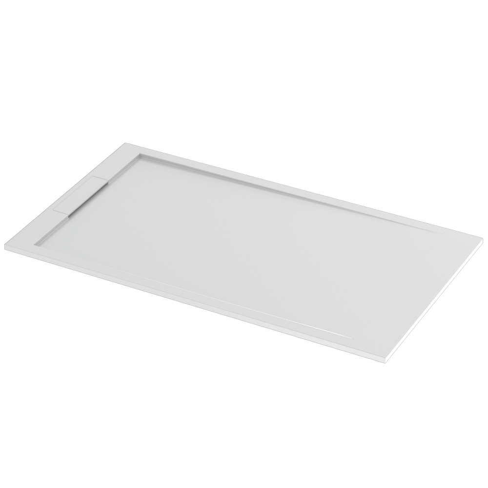 Receveur de douche Solid Surface 160x90cm, blanc mat