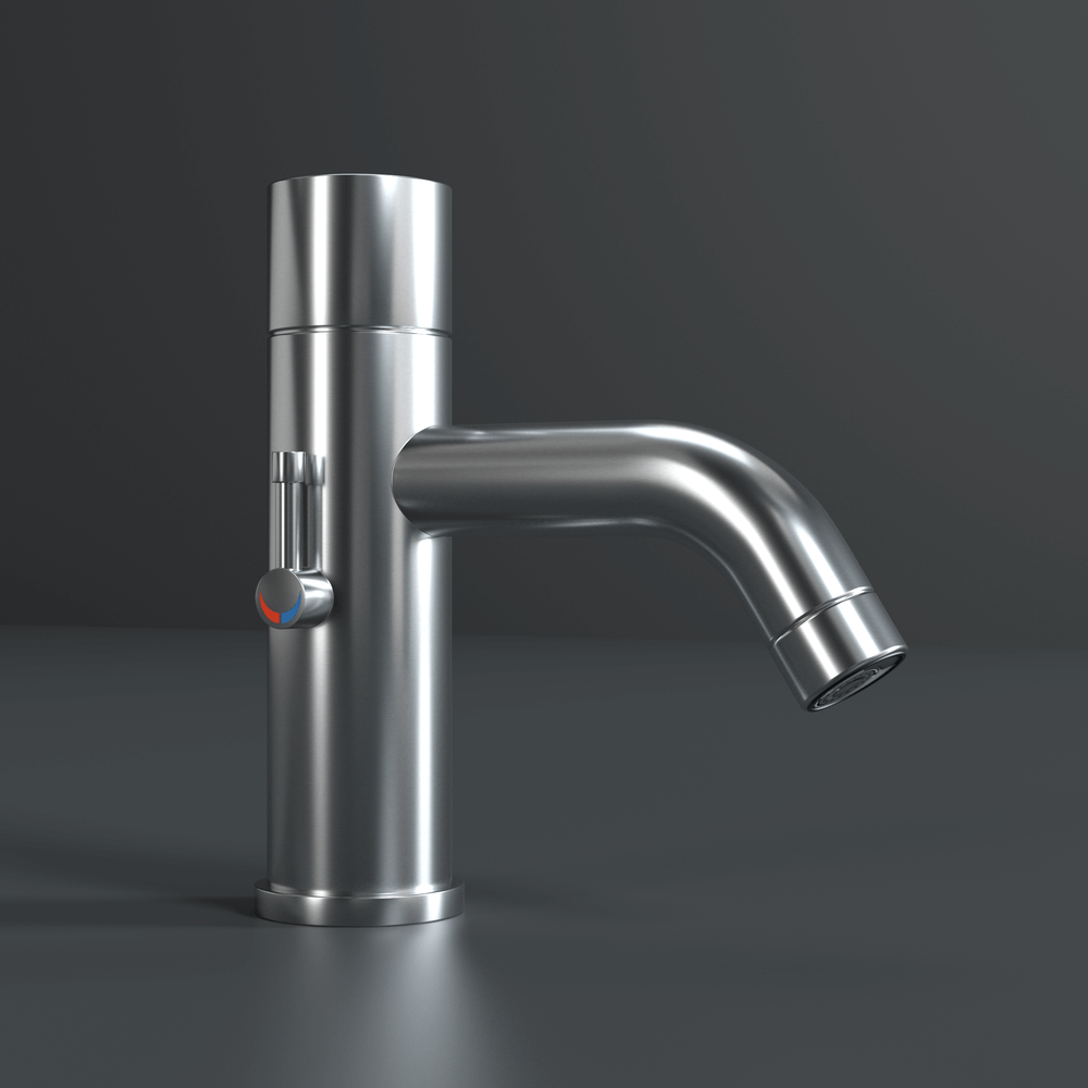 Duten mitigeur automatique sur plage, inox brossé
