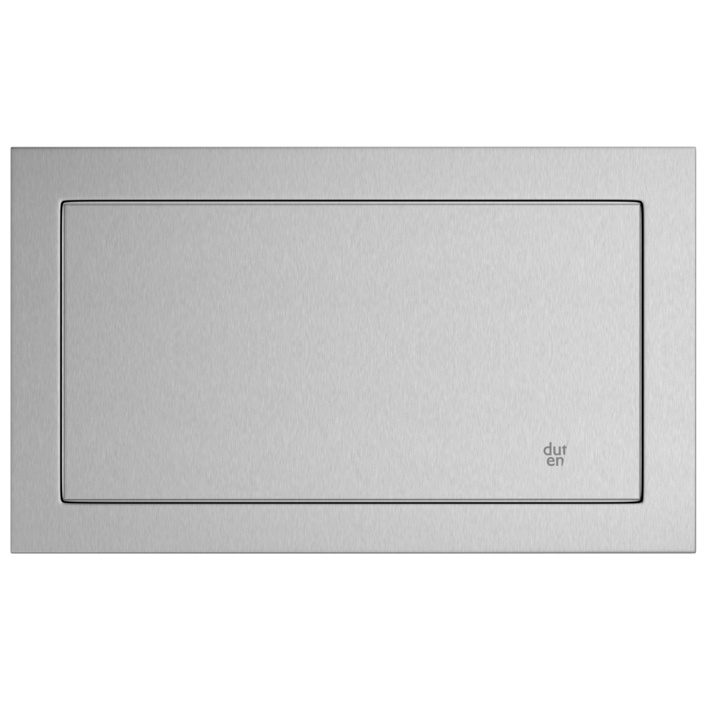AP - Duten trappe d'introduction rectangulaire avec battant, inox brossé