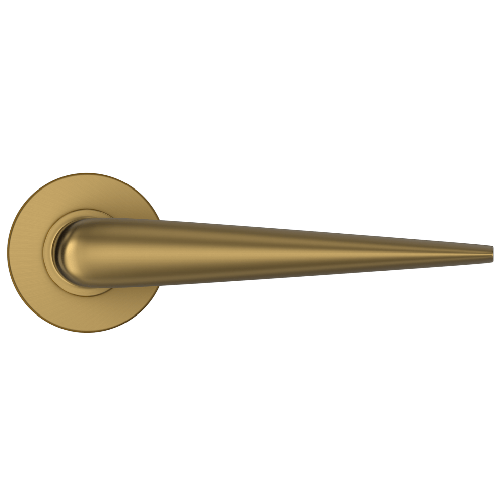 Duten paire de béquilles L 90° sur rosace ronde, finition PVD Iflusse