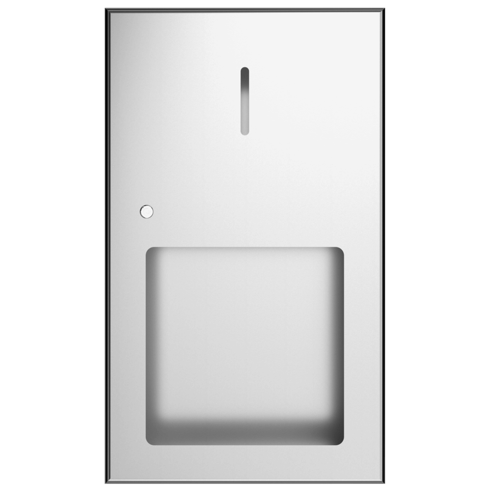 AP - Duten distributeur papier hygiénique encastré (ouv gauche), inox brossé