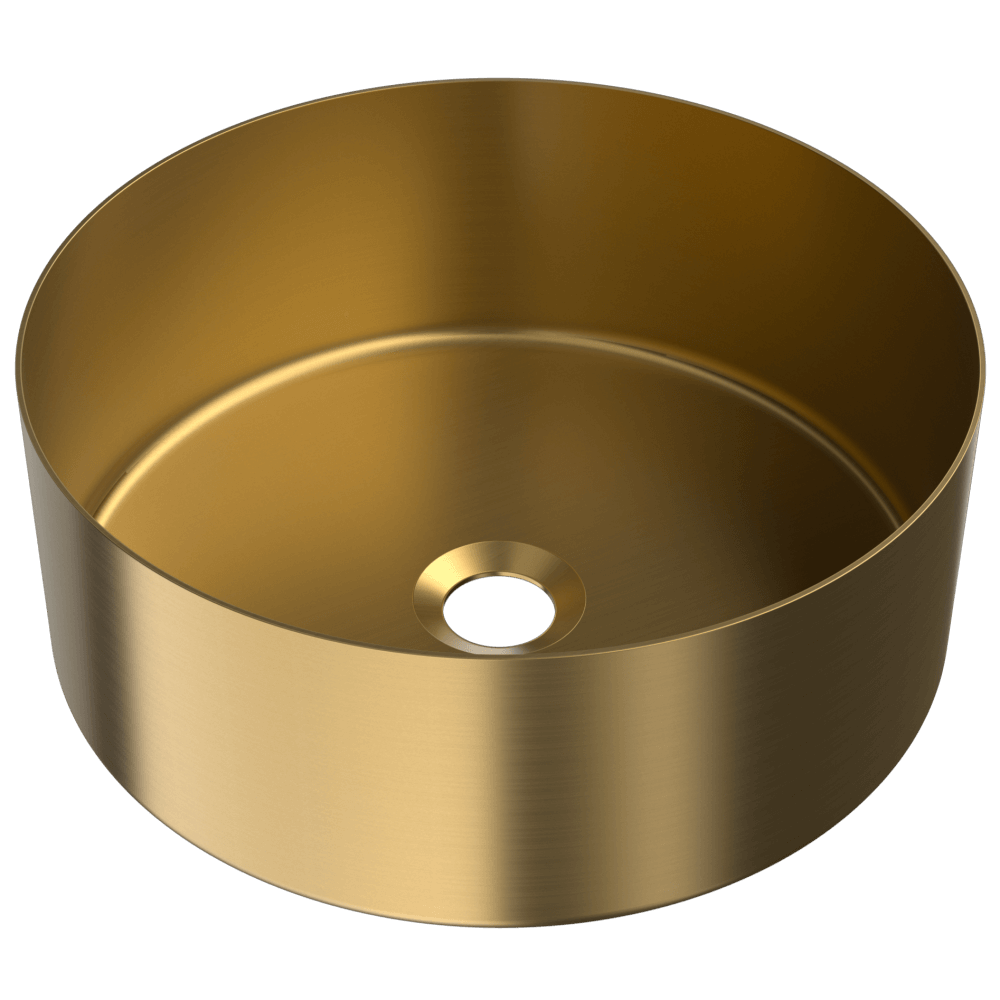 Duten vasque ronde à poser Ø38cm, finition PVD Iflusse