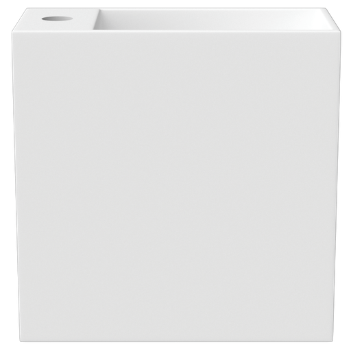 Lave-mains suspendu Solid Surface 40x20cm, blanc mat