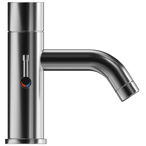 AP - Duten mitigeur automatique sur plage, inox brossé (Secteur)