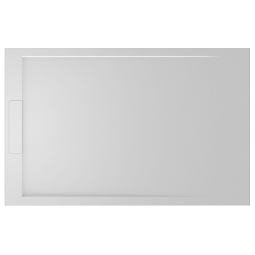 Receveur de douche Solid Surface 140x90cm, blanc mat