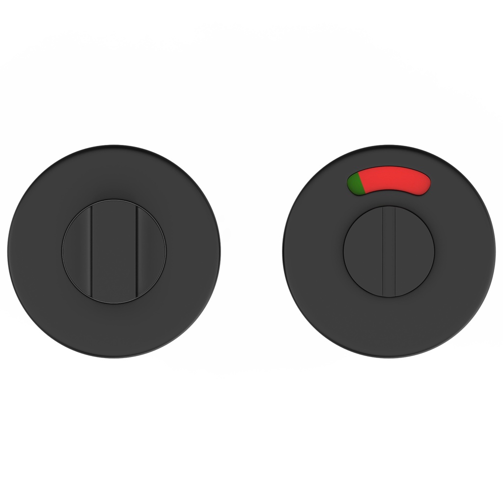 Duten paire de rosaces de condamnation rondes bec de cane, noir mat