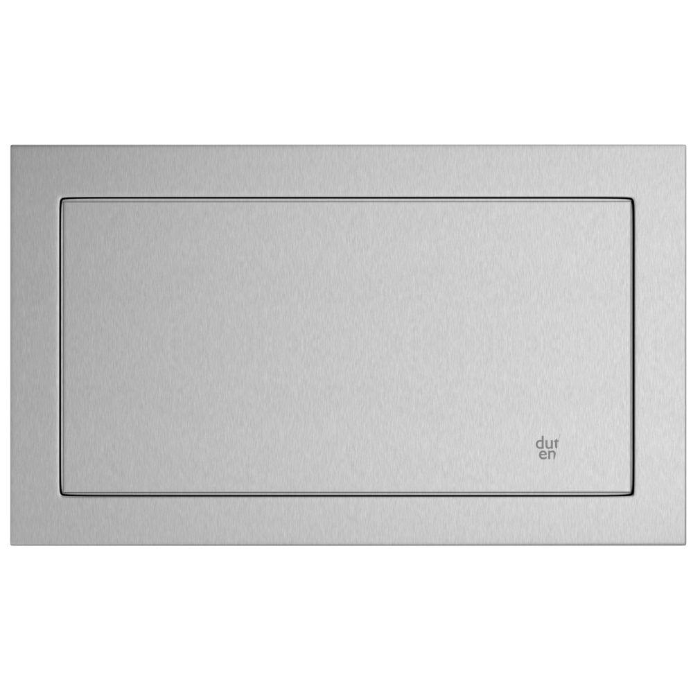 Duten trappe d'introduction rectangulaire avec battant, inox brossé