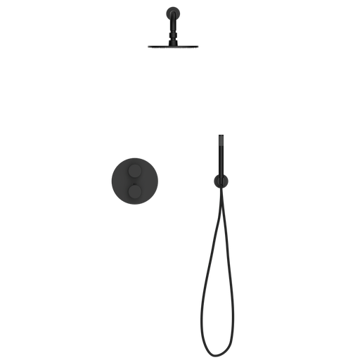 Duten mitigeur de douche encastré, double sortie, finition Koveta