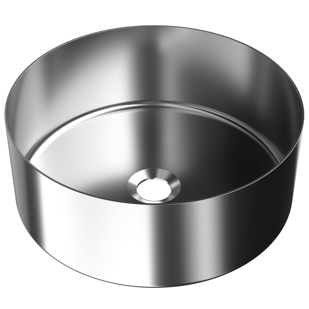 [V515-S] Duten vasque ronde à poser Ø38cm, inox brossé