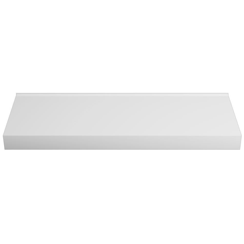 Tablette murale Solid Surface 140cm, blanc mat