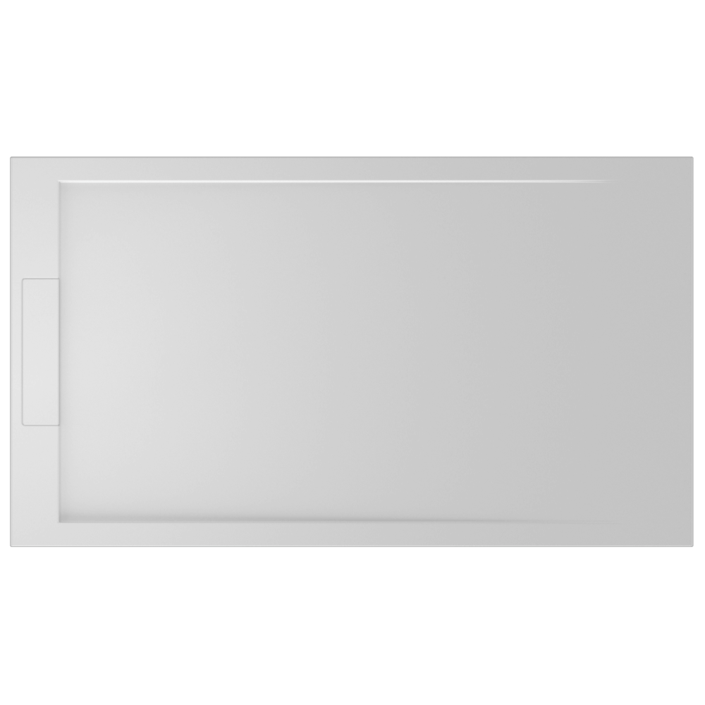 Receveur de douche Solid Surface 140x80cm, blanc mat