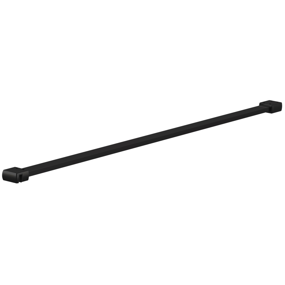 Barre de renfort horizontale pour paroi de douche, noir mat